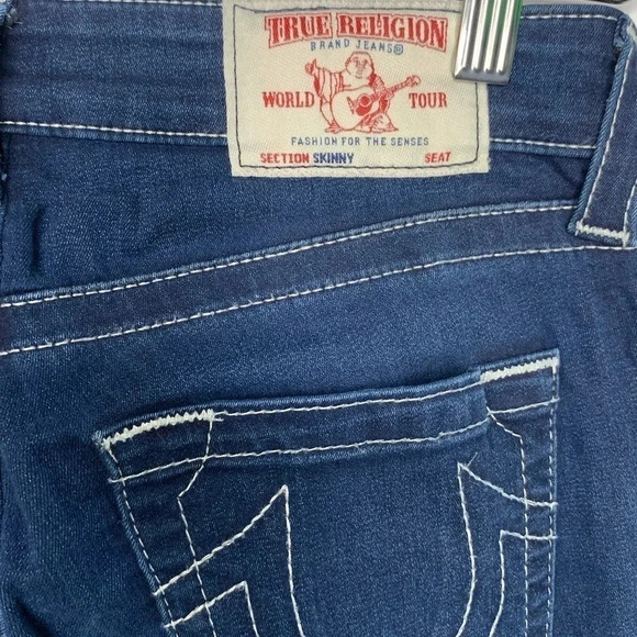 True Religion Dark Wash Curvy Contour Skinny Jeans Size 26 - Picture 12 of 15
